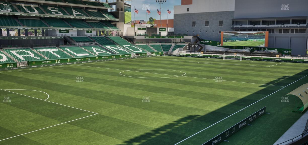 Providence Park - Section 112 Seat View