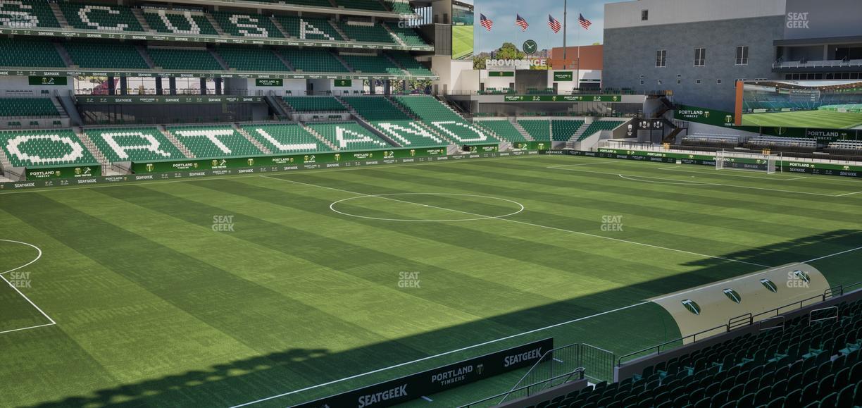 Providence Park - Section 114 Seat View