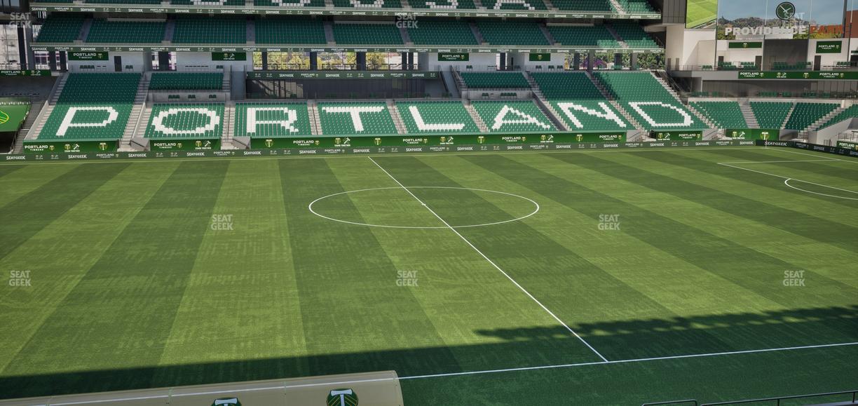 Providence Park - Section 117 Seat View