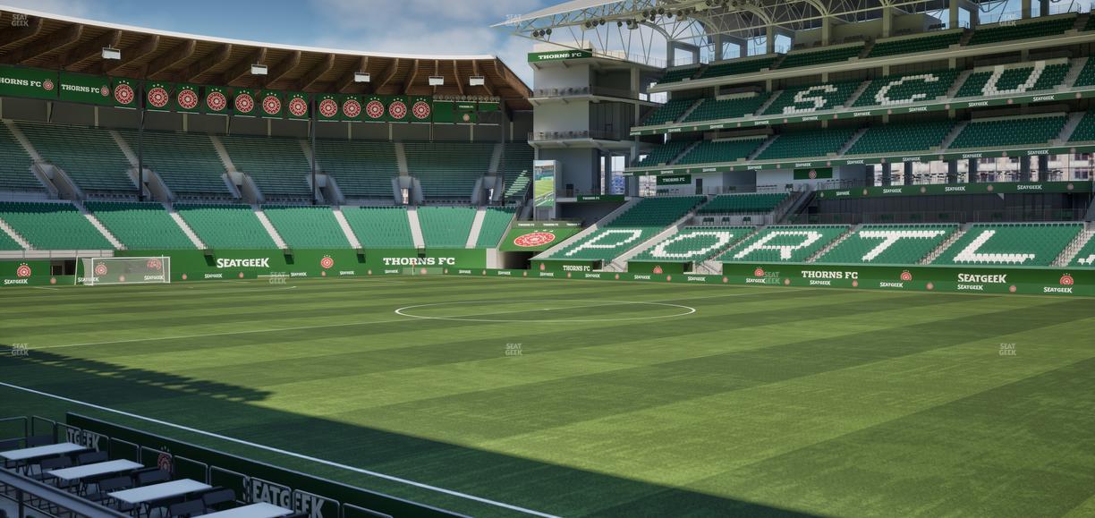 Providence Park - Section 121 Seat View