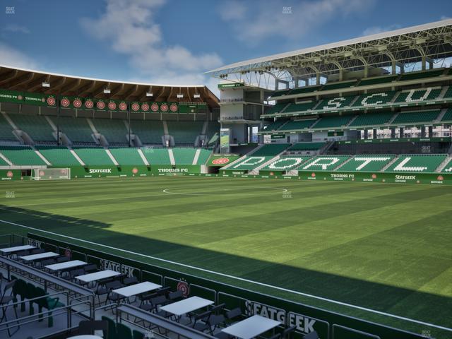 Providence Park - Section 121 Seat View