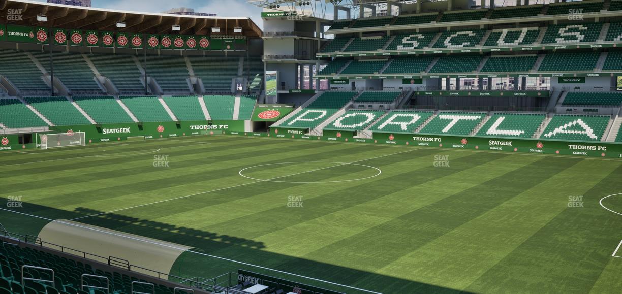 Providence Park - Section 121 Seat View