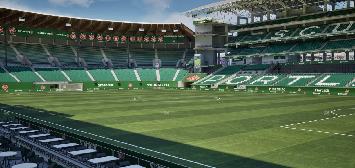 Providence Park - Section 122 Seat View