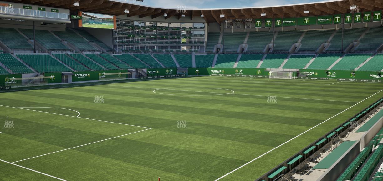 Providence Park - Section 93 Seat View