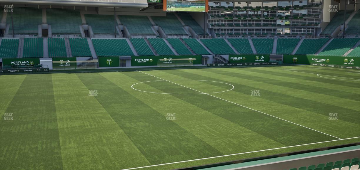 Providence Park - Section Club 1 Seat View