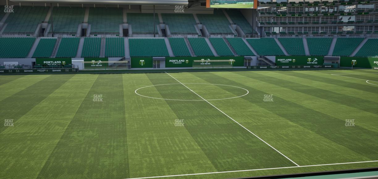 Providence Park - Section Club 2 Seat View