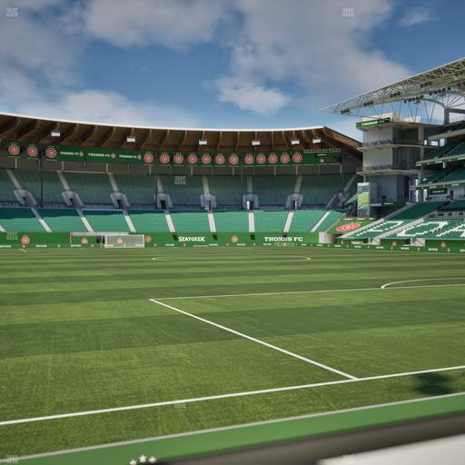 Providence Park - Section Club Deck 1 Seat View