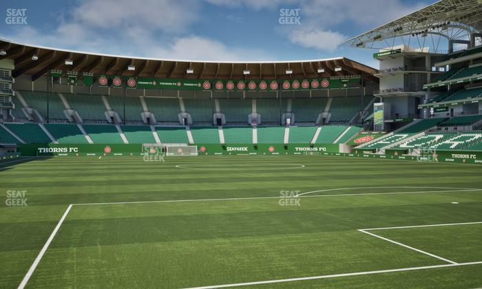 Providence Park - Section Club Deck 2 Seat View