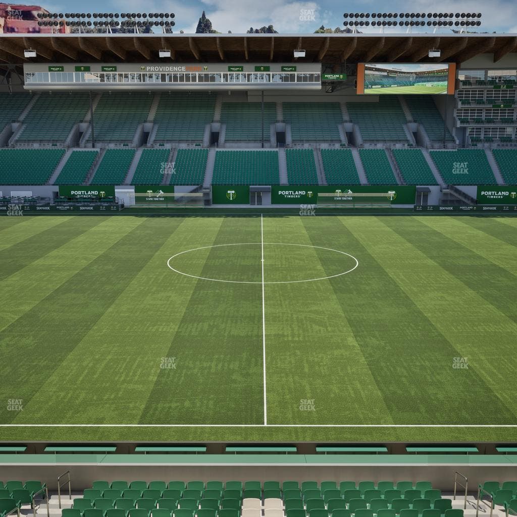 Providence Park - Section Club Deck Seat View