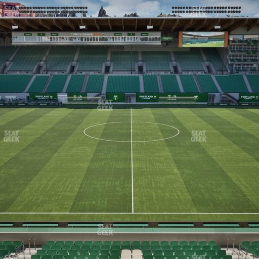 Providence Park - Section Club Deck Seat View