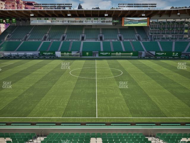 Providence Park - Section Club Deck Seat View