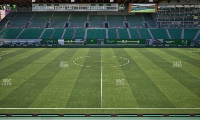 Providence Park - Section Club Deck Seat View