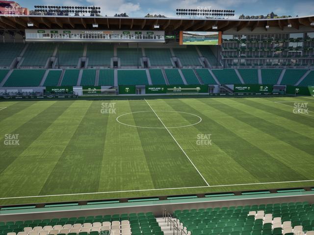 Providence Park - Section Club Wing 5 Seat View