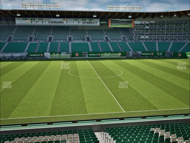 Providence Park - Section Club Wing 5 Seat View