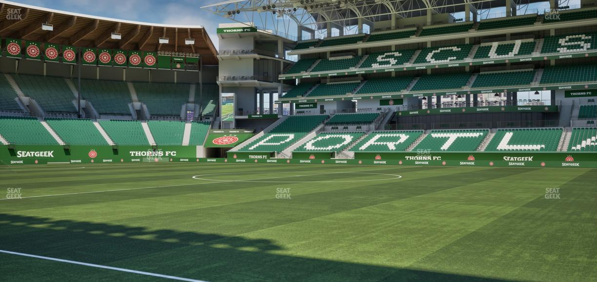 Providence Park - Section Lexus Lounge Rail 1 Seat View