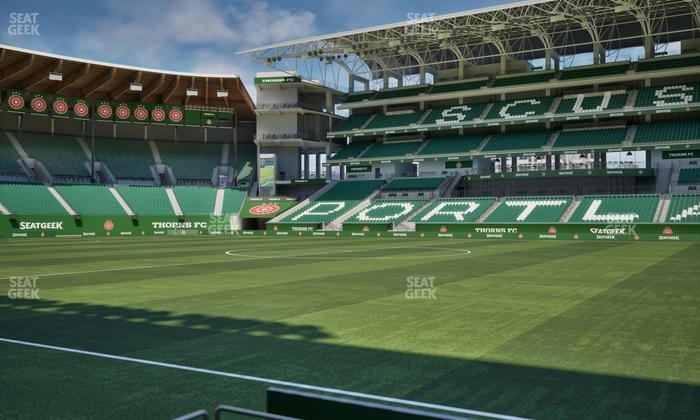 Providence Park - Section Lexus Lounge Rail 1 Seat View