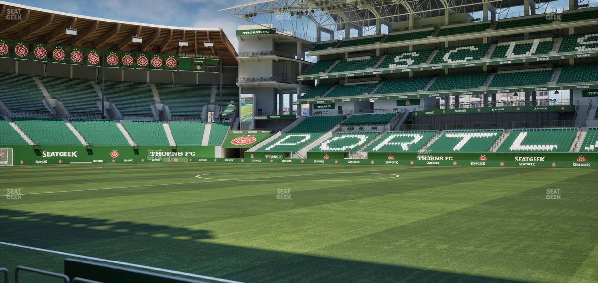 Providence Park - Section Lexus Lounge Rail 2 Seat View