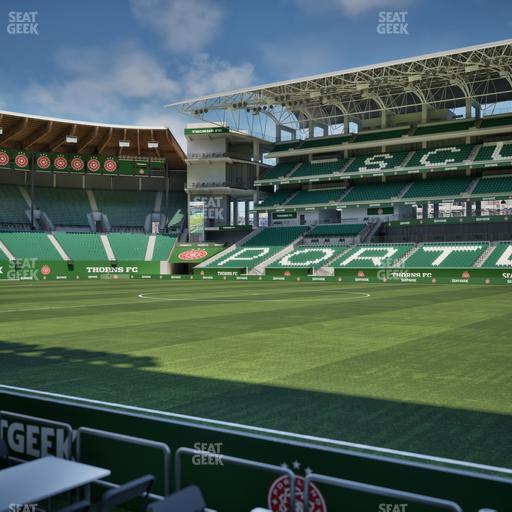 Providence Park - Section Lexus Lounge Rail 2 Seat View