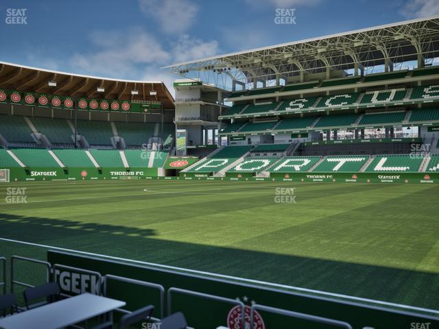Providence Park - Section Lexus Lounge Rail 2 Seat View