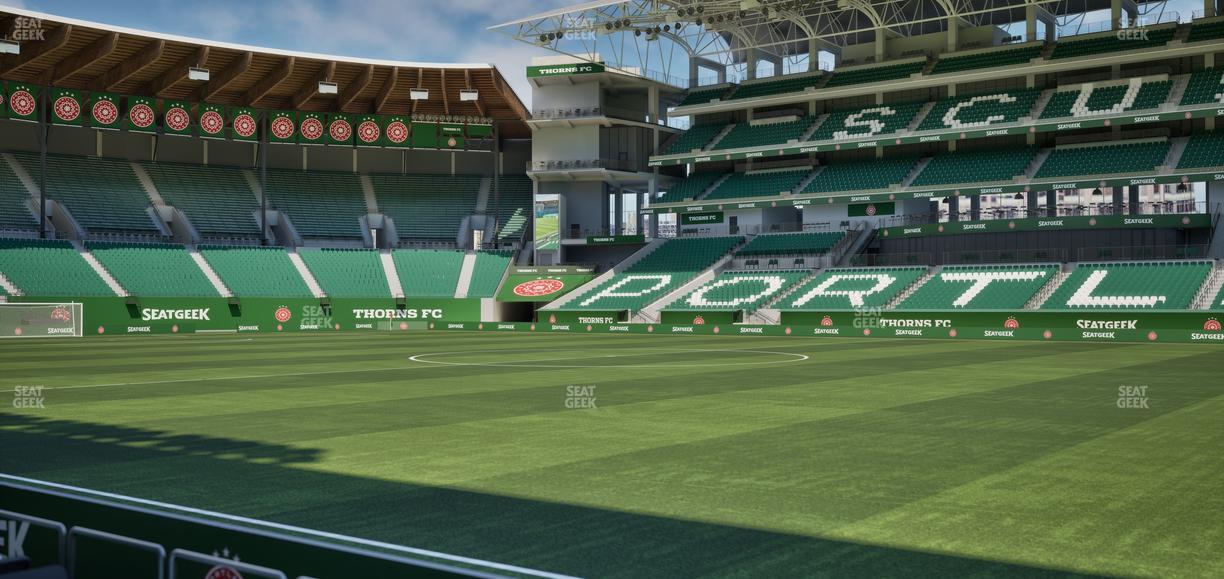 Providence Park - Section Lexus Lounge Rail 3 Seat View