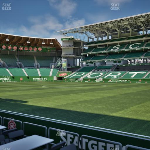 Providence Park - Section Lexus Lounge Rail 3 Seat View
