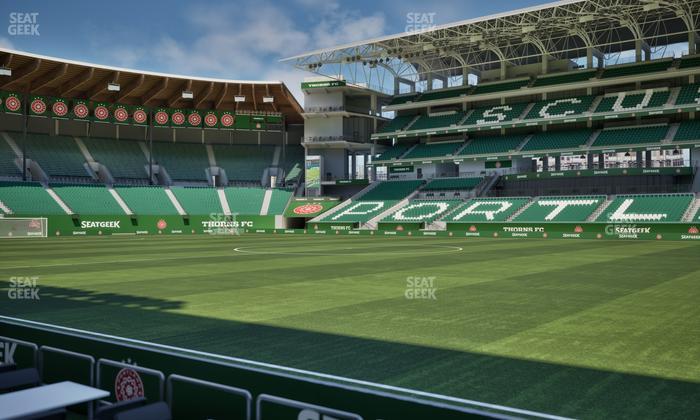 Providence Park - Section Lexus Lounge Rail 3 Seat View