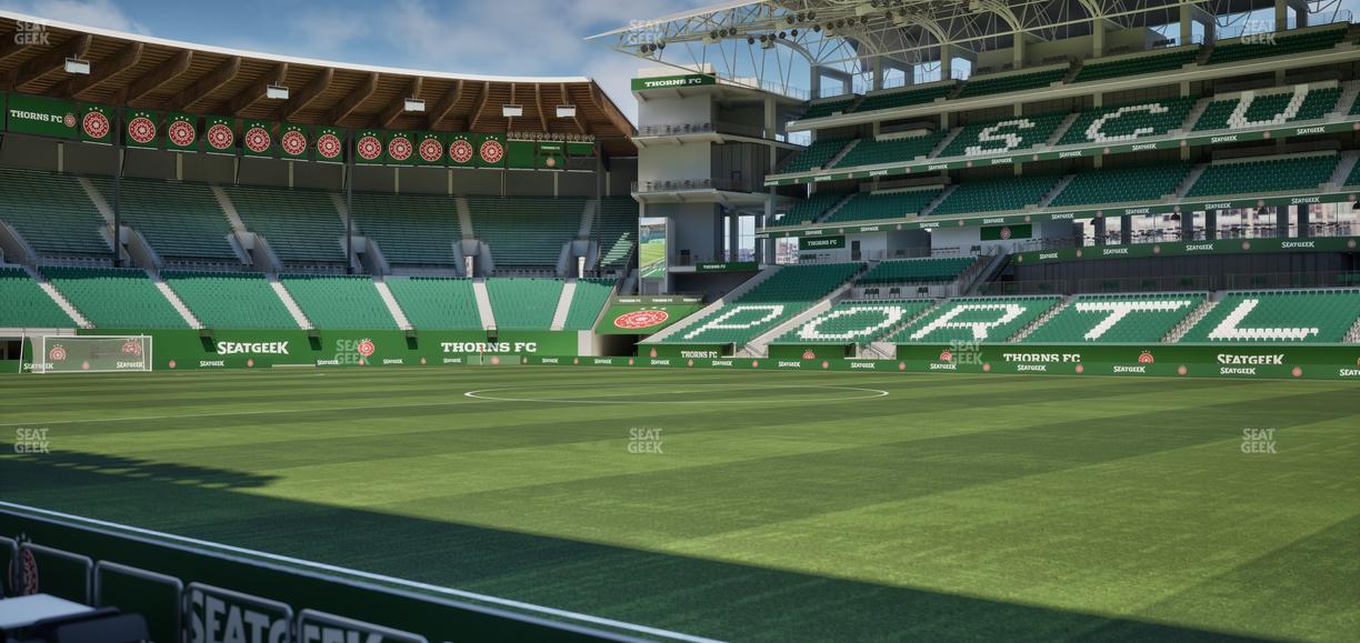 Providence Park - Section Lexus Lounge Rail 4 Seat View