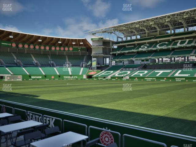 Providence Park - Section Lexus Lounge Rail 4 Seat View Providence Park - Section Lexus Lounge Rail 4 Seat View