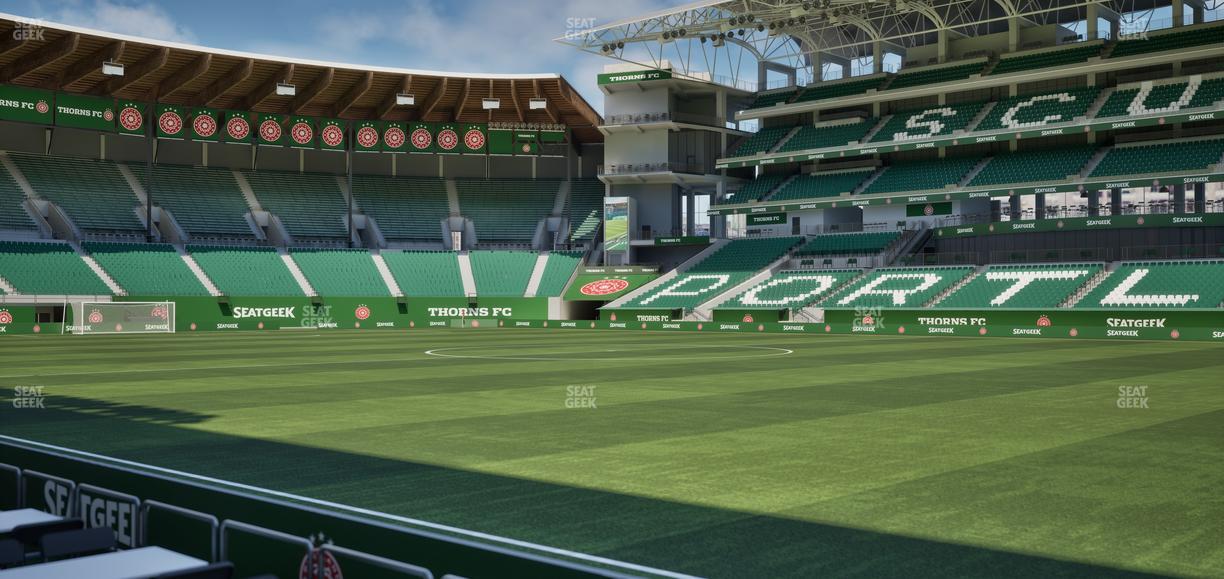 Providence Park - Section Lexus Lounge Rail 5 Seat View