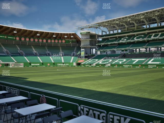 Providence Park - Section Lexus Lounge Rail 5 Seat View Providence Park - Section Lexus Lounge Rail 5 Seat View