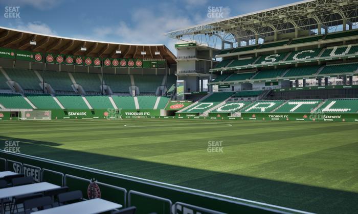Providence Park - Section Lexus Lounge Rail 5 Seat View