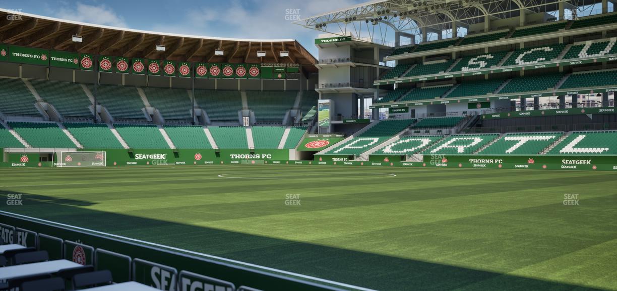 Providence Park - Section Lexus Lounge Rail 6 Seat View