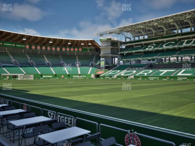 Providence Park - Section Lexus Lounge Rail 6 Seat View Providence Park - Section Lexus Lounge Rail 6 Seat View