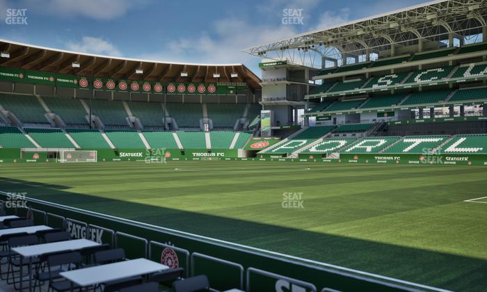 Providence Park - Section Lexus Lounge Rail 7 Seat View