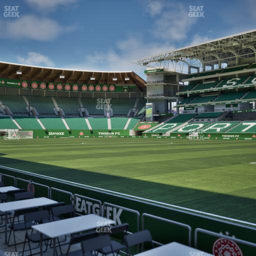 Providence Park - Section Lexus Lounge Rail 8 Seat View