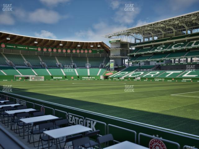 Providence Park - Section Lexus Lounge Rail 8 Seat View Providence Park - Section Lexus Lounge Rail 8 Seat View