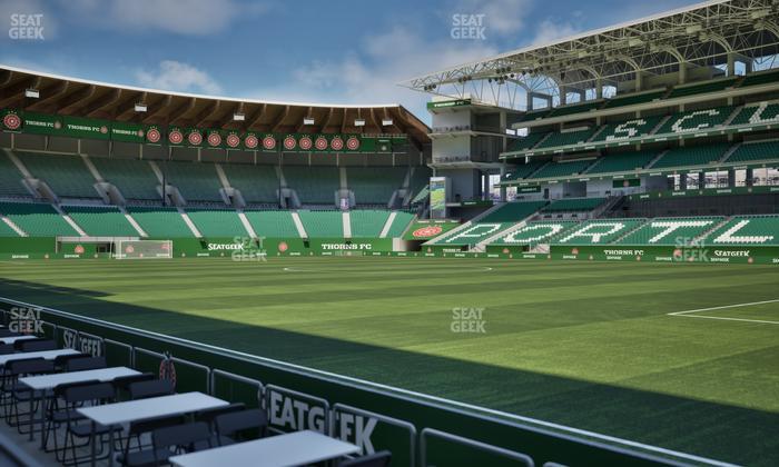 Providence Park - Section Lexus Lounge Rail 8 Seat View