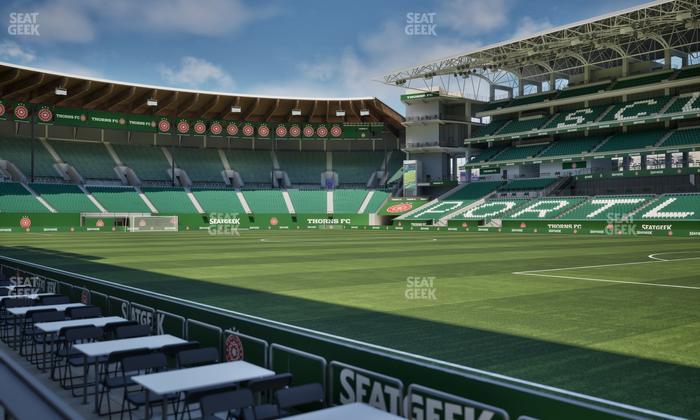 Providence Park - Section Lexus Lounge Rail 9 Seat View