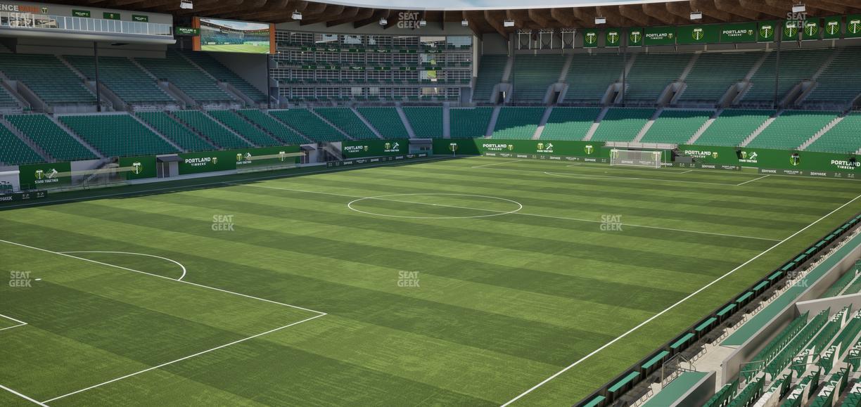 Providence Park - Section Loge 5 Seat View