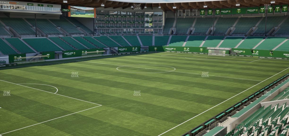 Providence Park - Section Loge 6 Seat View