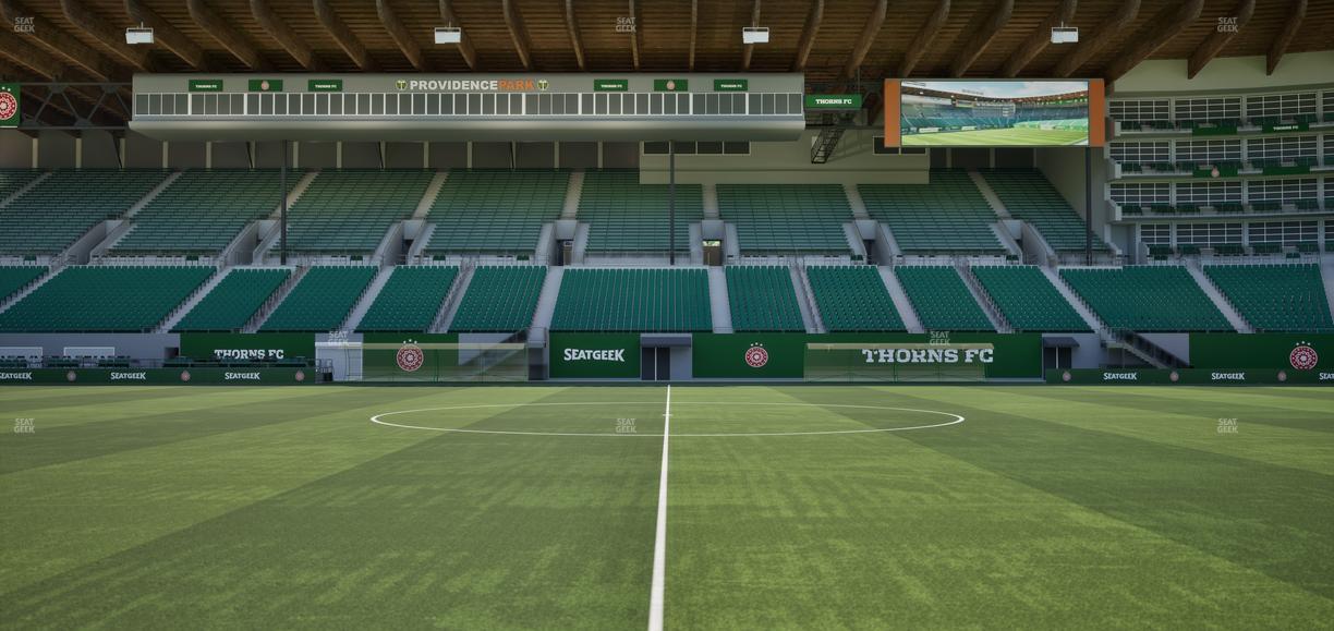 Providence Park - Section Pitchside Seats Seat View