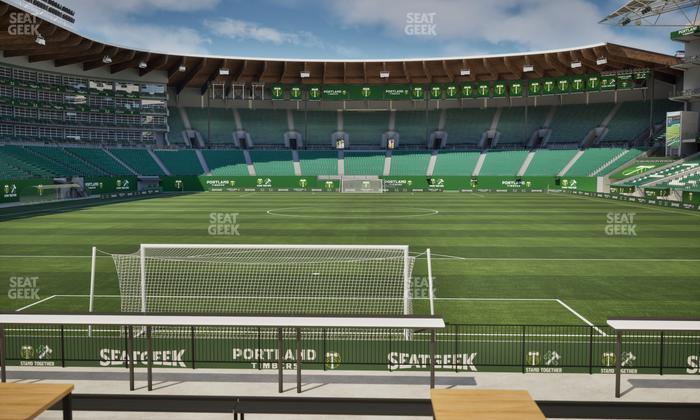 Providence Park - Section The Pub Beer Patio Seat View