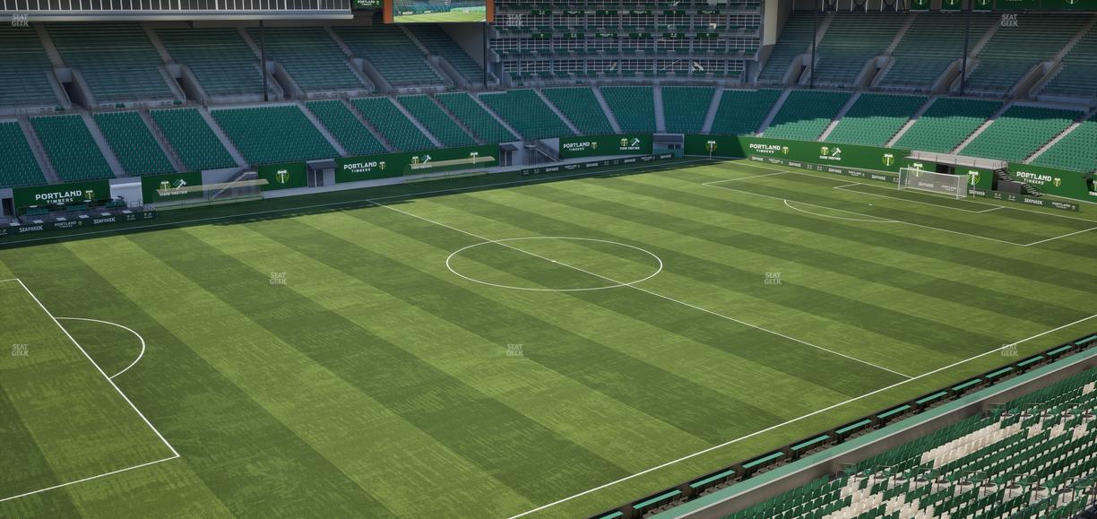 Providence Park - Section Toyota Terrace 1 Seat View