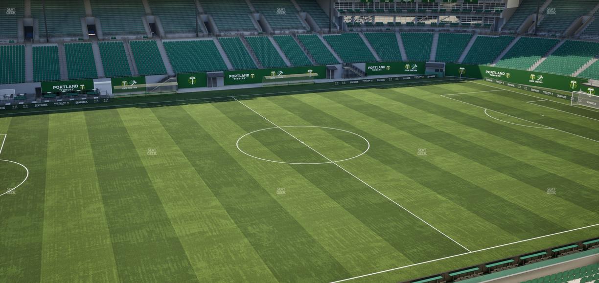 Providence Park - Section Toyota Terrace 3 Seat View