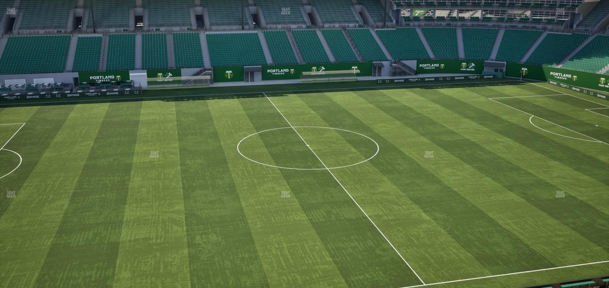 Providence Park - Section Toyota Terrace 4 Seat View