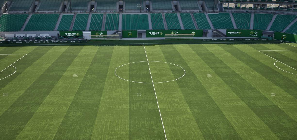 Providence Park - Section Toyota Terrace 5 Seat View