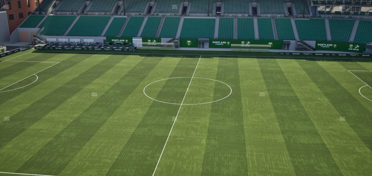 Providence Park - Section Toyota Terrace 6 Seat View