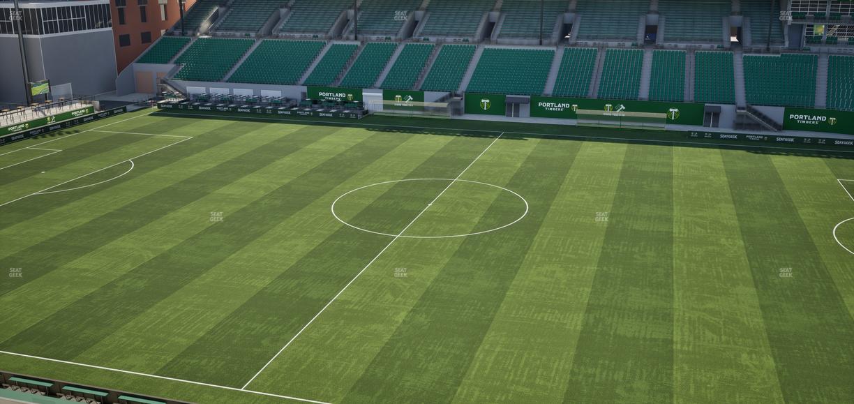 Providence Park - Section Toyota Terrace 7 Seat View