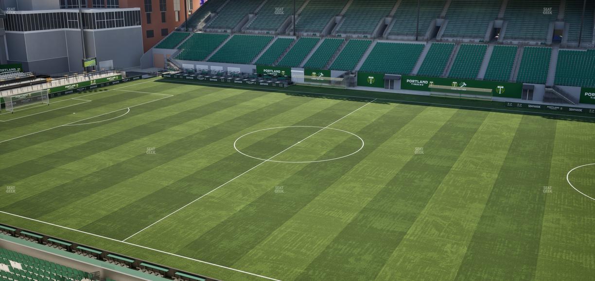 Providence Park - Section Toyota Terrace 8 Seat View