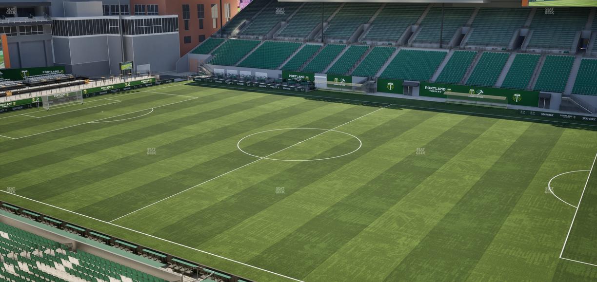 Providence Park - Section Toyota Terrace 9 Seat View